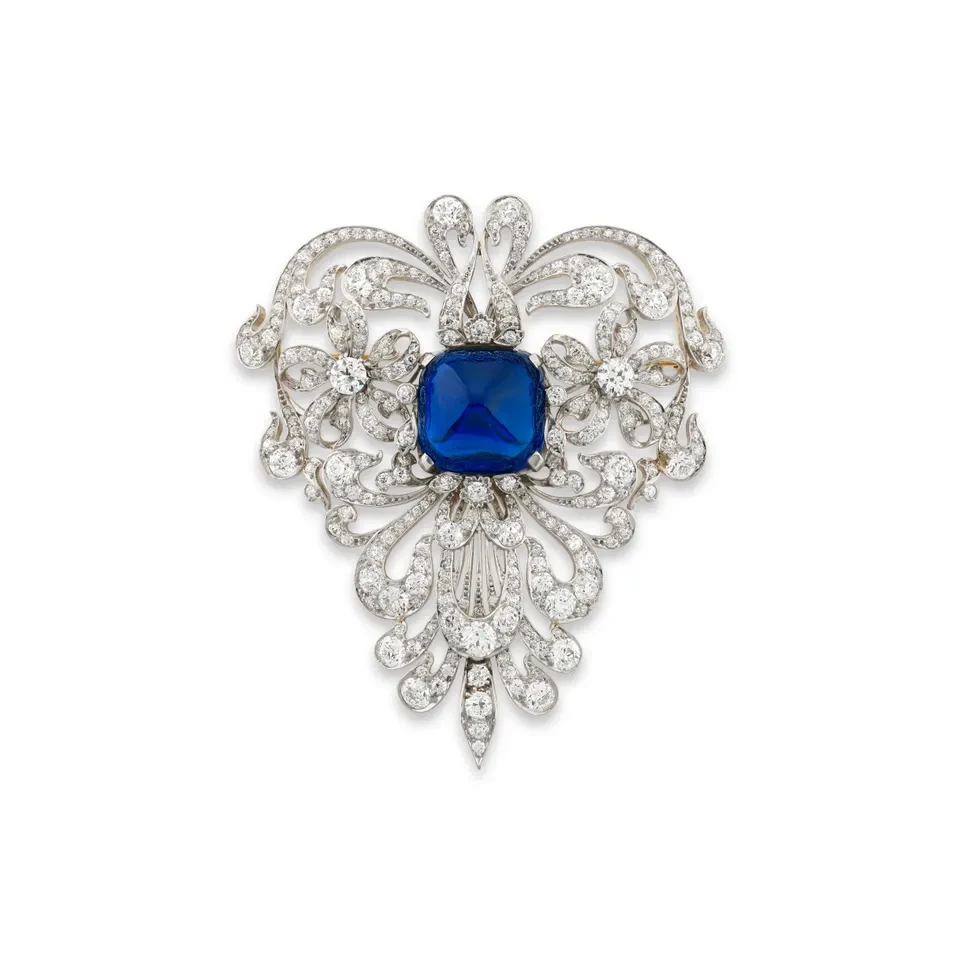 <p>The 42.68 carat Vanderbilt Sapphire by Tiffany &amp; Co. fetched $3.5 million at Phillips Geneva Jewels Auction</p>
