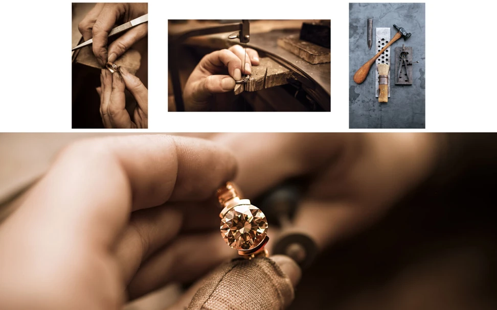 <p>The process of crafting the Schaffrath Paradoxal ring, otherwise known as “the ring that cannot be”</p>