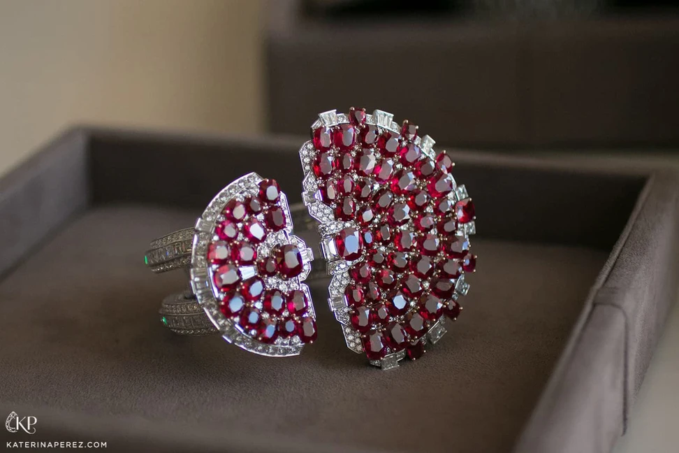<p>Van Cleef & Arpels ruby and diamond bracelet</p>