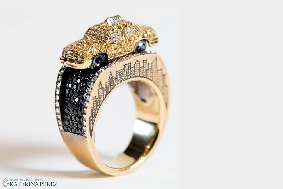 <p>Wendy Brandes New York Taxi ring from the Maneater collection</p>