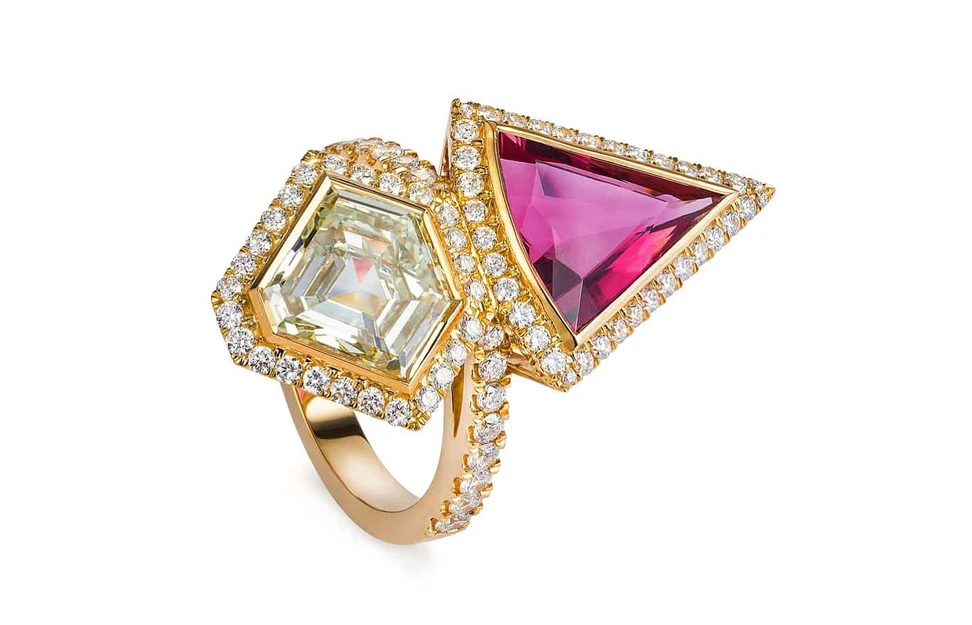 <p>Sabine Roemer’s debut Superwoman ring, crafted in 2015</p>