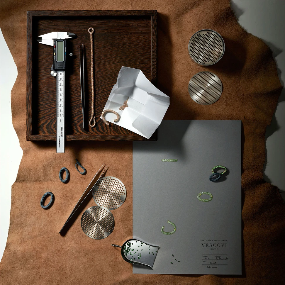 VESCOVI's high jewellery is crafted entirely in Italy 