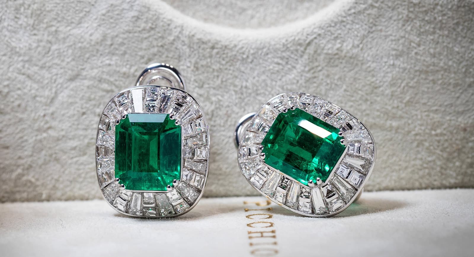 Picchiotti emerald and diamond earrings