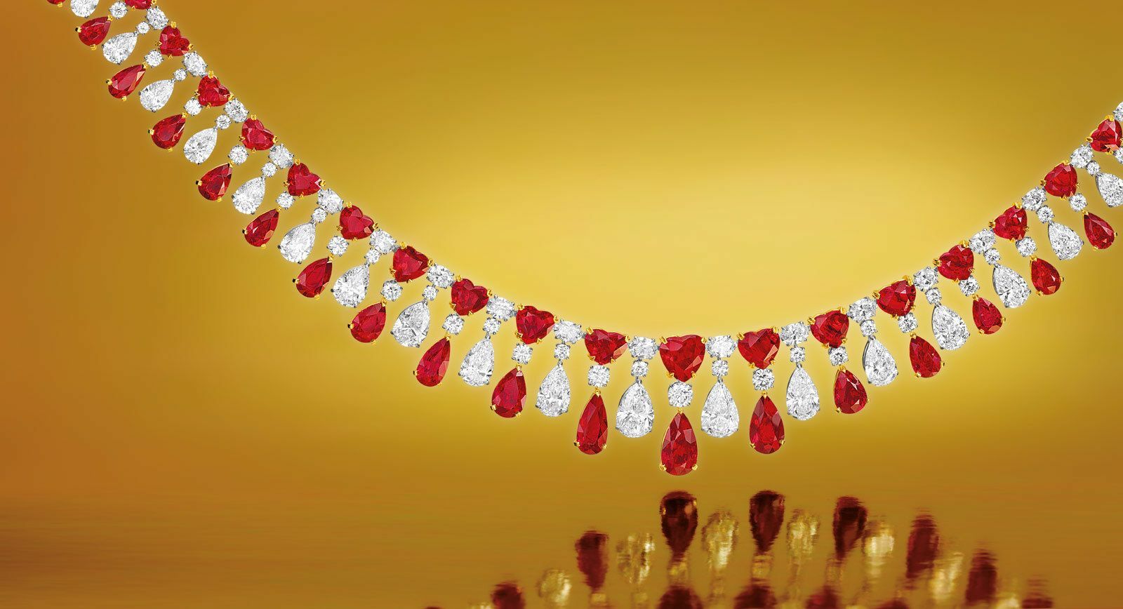 Faidee ruby and diamond necklace