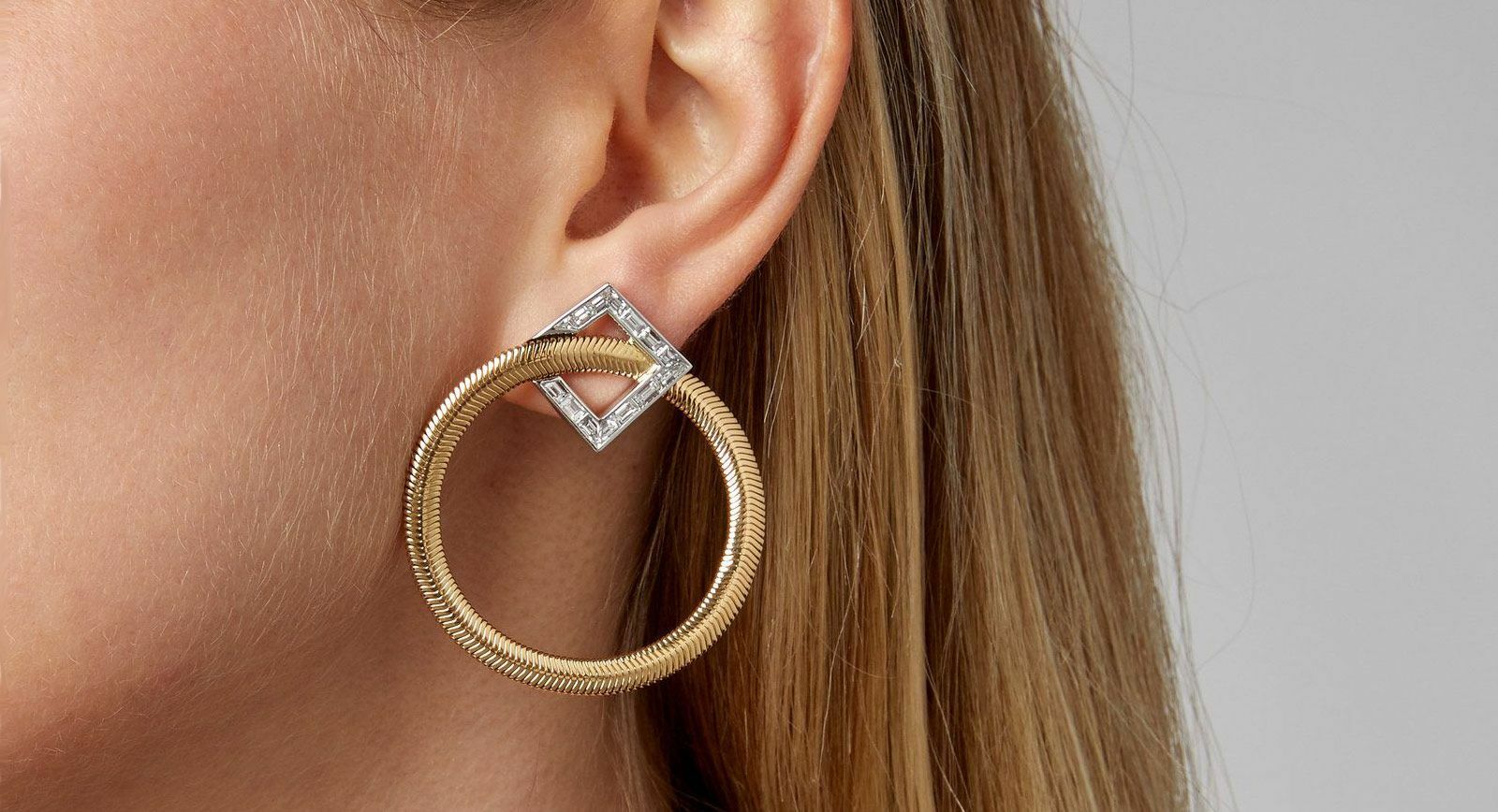 Nikos Koulis Feelings collection hoop earrings 