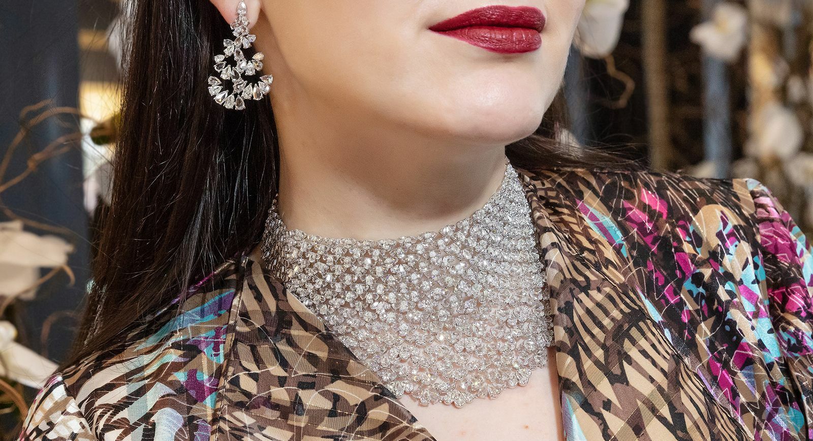 Dazzling Diamonds necklace by Jaipur Gems