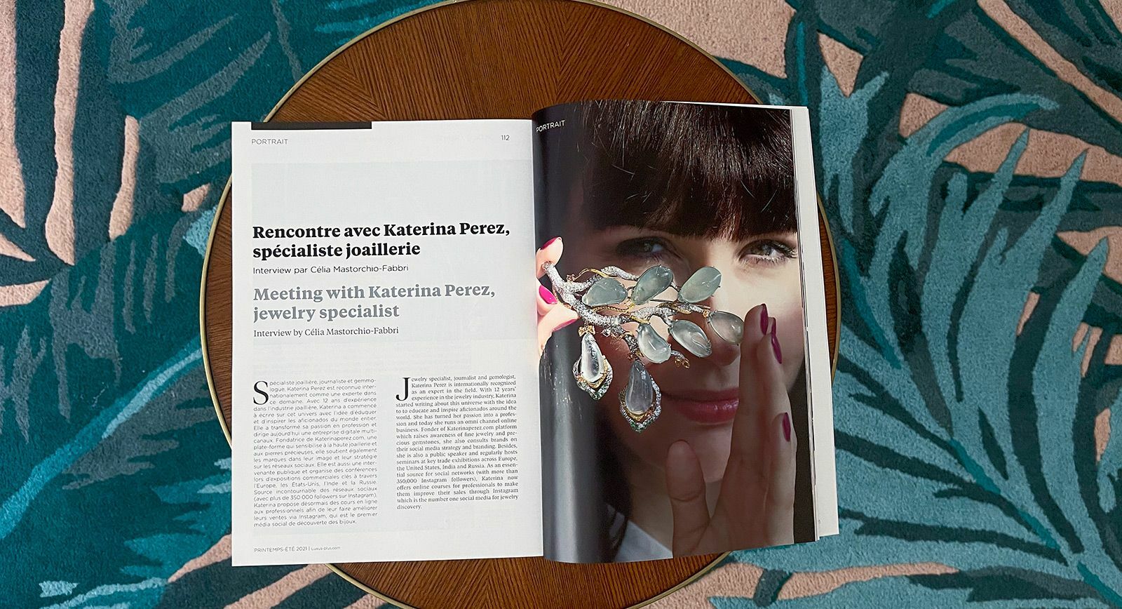 Interview: Katerina Perez opens up for LUXUS+ Magazine