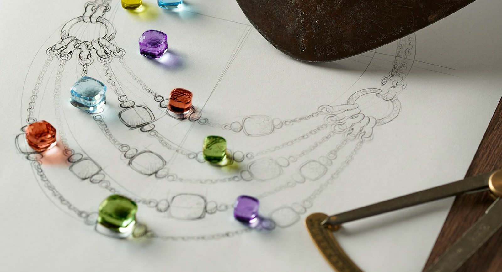 Designing the Nudo Collier Plastron necklace in the La Gioia Di Pomellato High Jewellery collection
