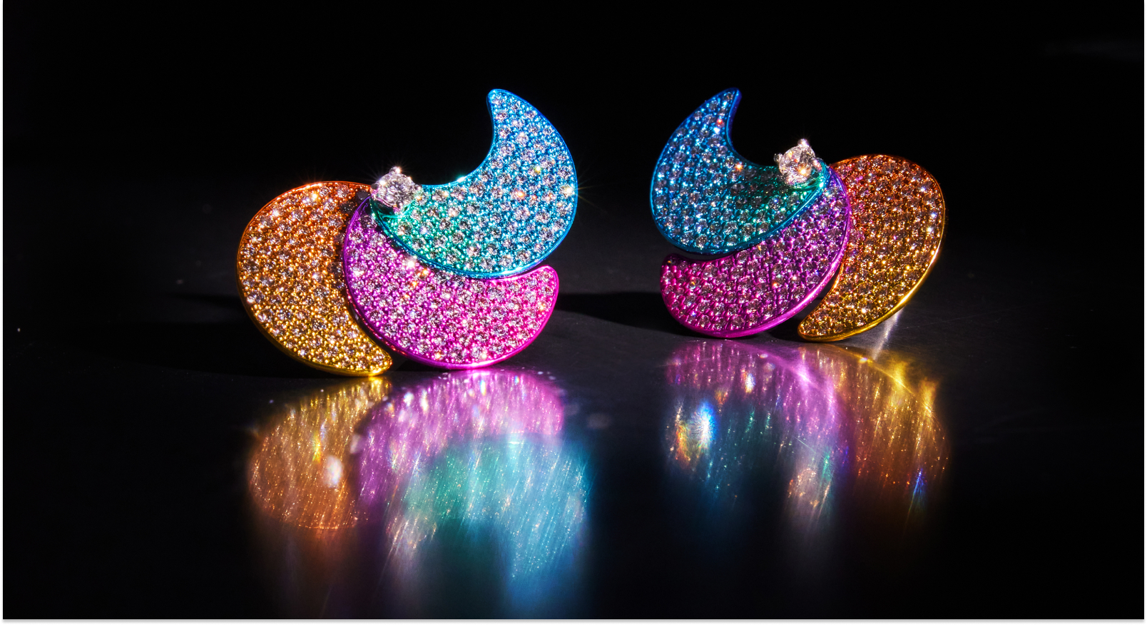 Rainbow Earrings by Faith Jewels 