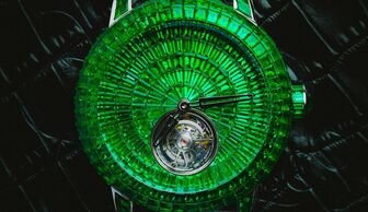 S1x1 jacob co. caviar emerald tourbillon green watch 2015