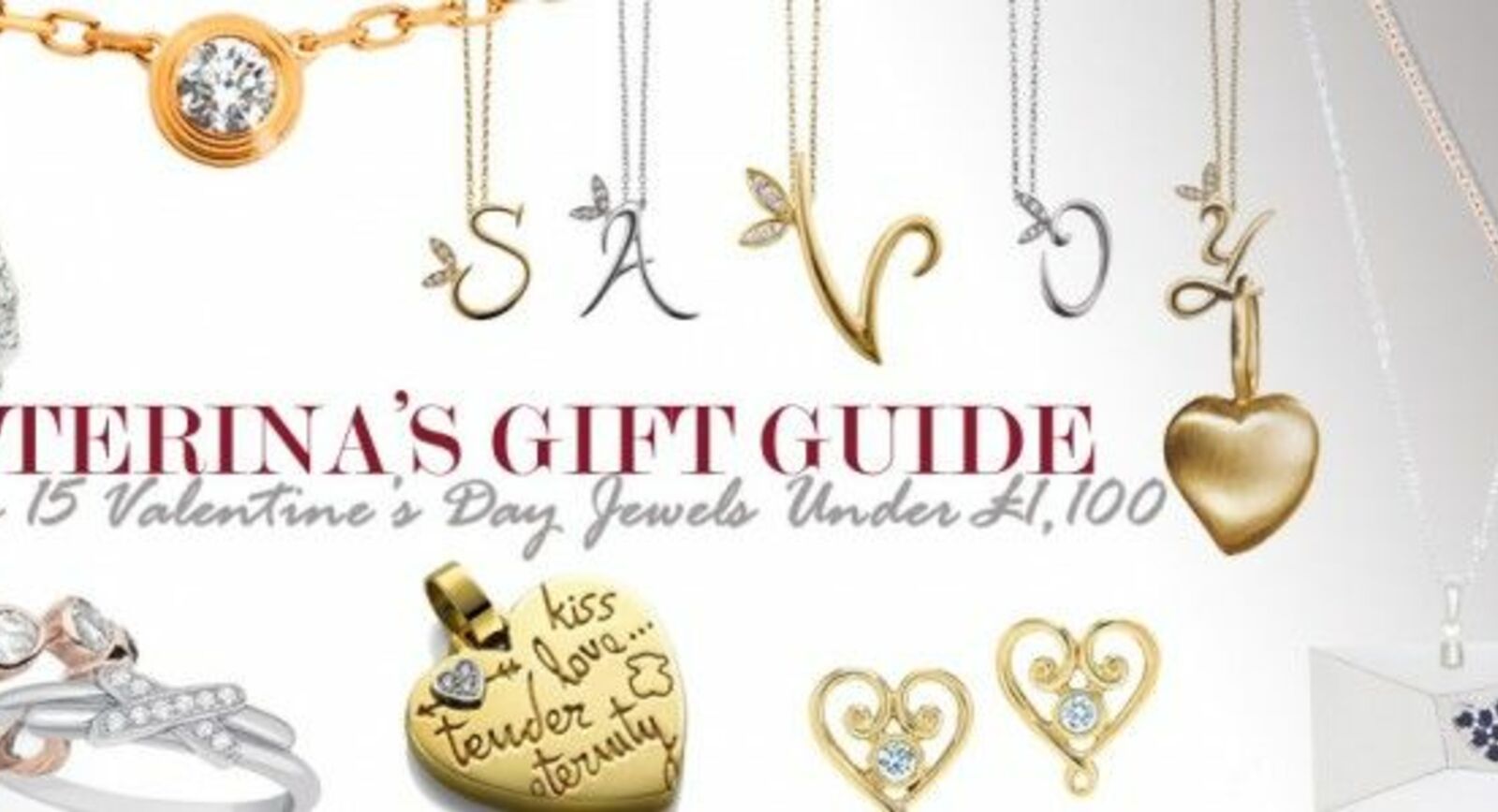 TOP 15 Valentine’s Day Jewellery Under £1,100 To Buy Online