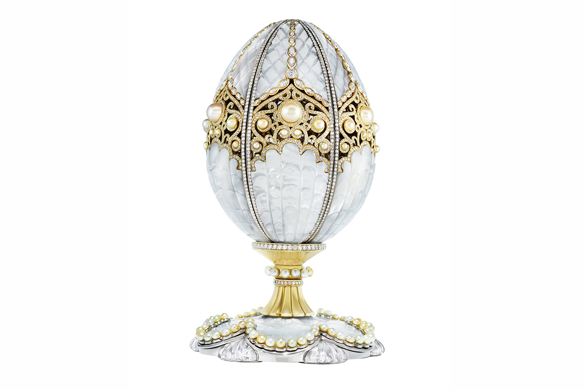 The wonderful pearl Easter egg by Fabergé