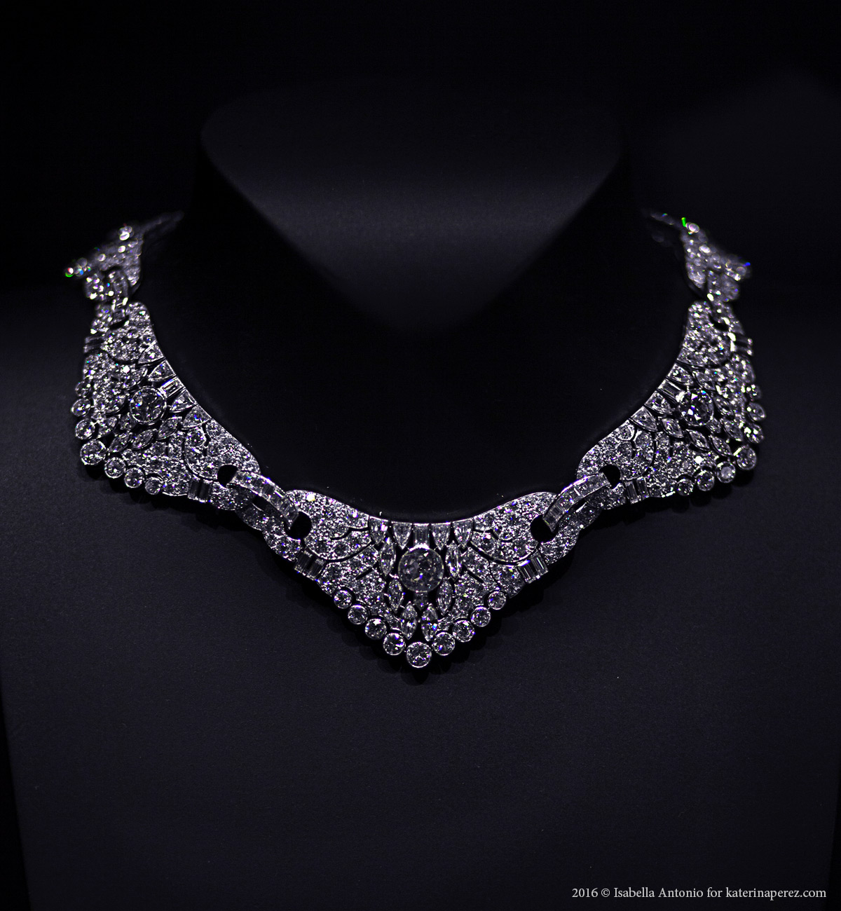 Art Deco necklace, 1928. Platinum, diamonds