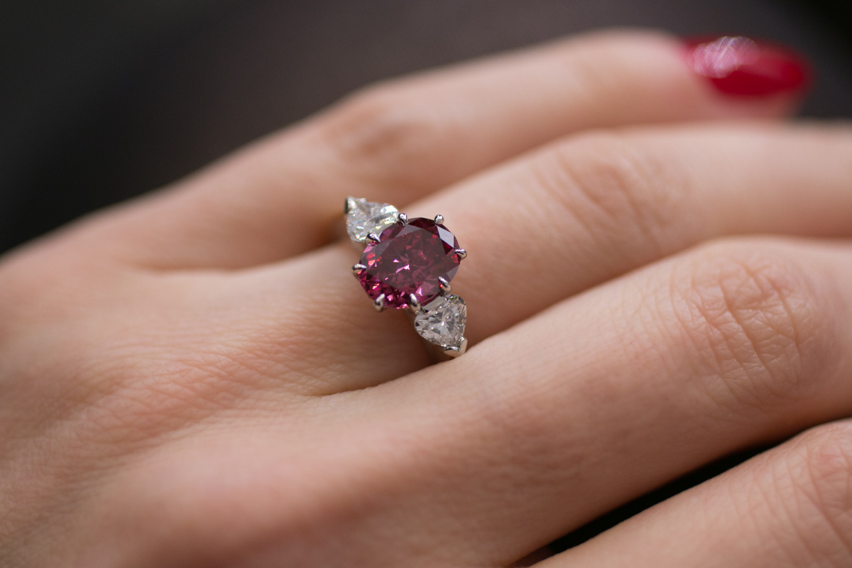 argyle pink diamonds ring