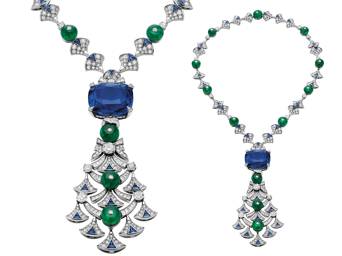 Italian Extravaganza necklace by Bvlgari featuring 45.15 cts. sapphire