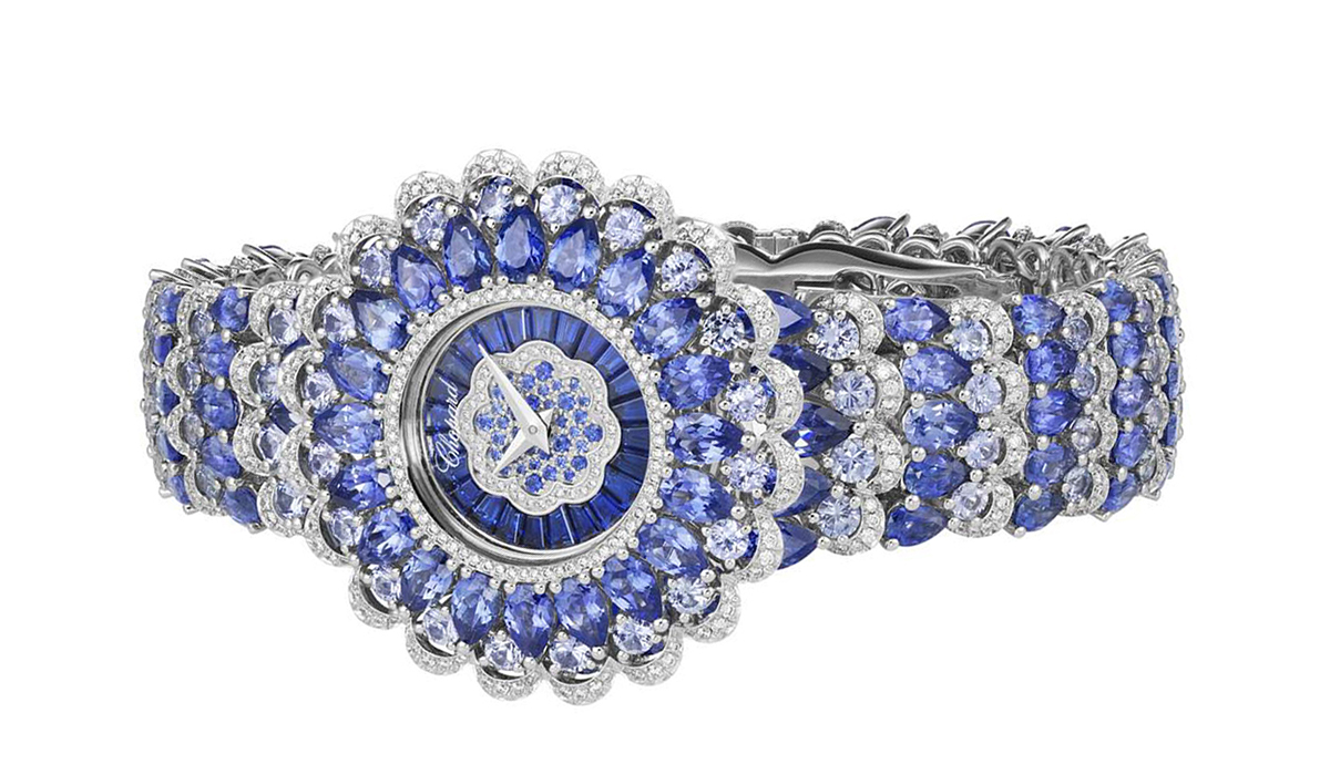  Precious Chopard watch by Chopard with sapphires and diamonds