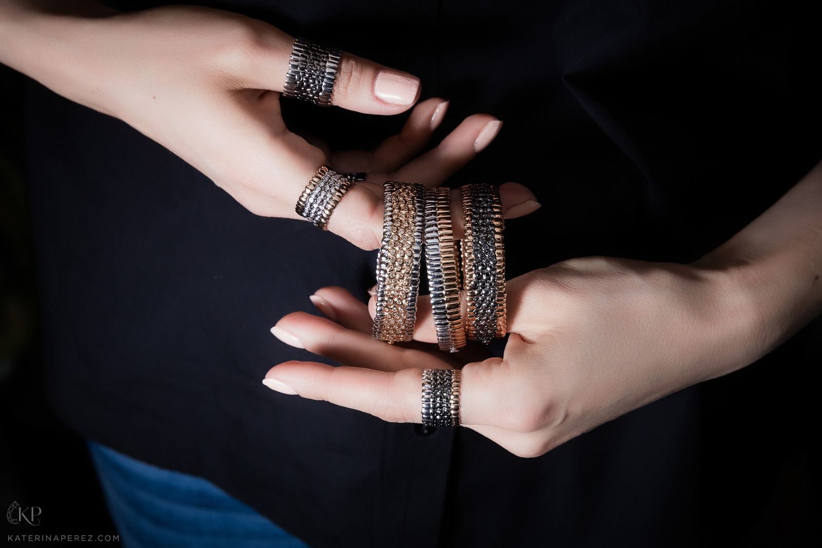 Just Revolution Skin bracelets and rings by Julien Ryad Sahyoun. Photo by Simon Martner