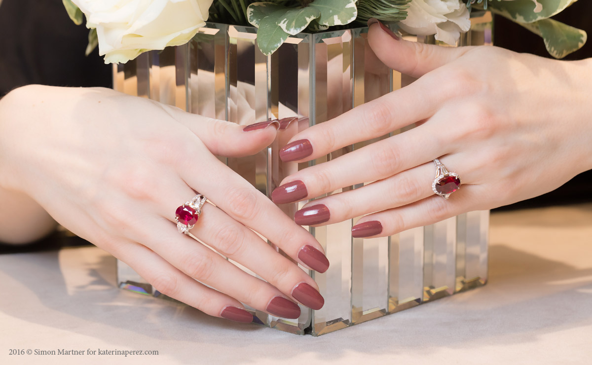 Fabergé Devotion collection rings with rubies