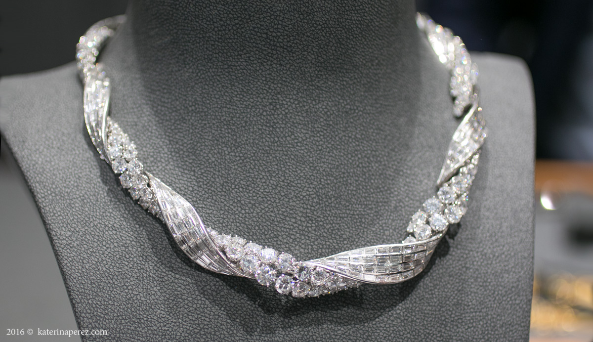 Pierre Sterle diamond necklace circa 1950 available at Hancocks