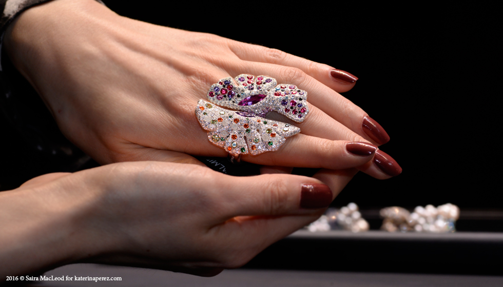 Palmiero diamonds and coloured gemstone encrusted rings
