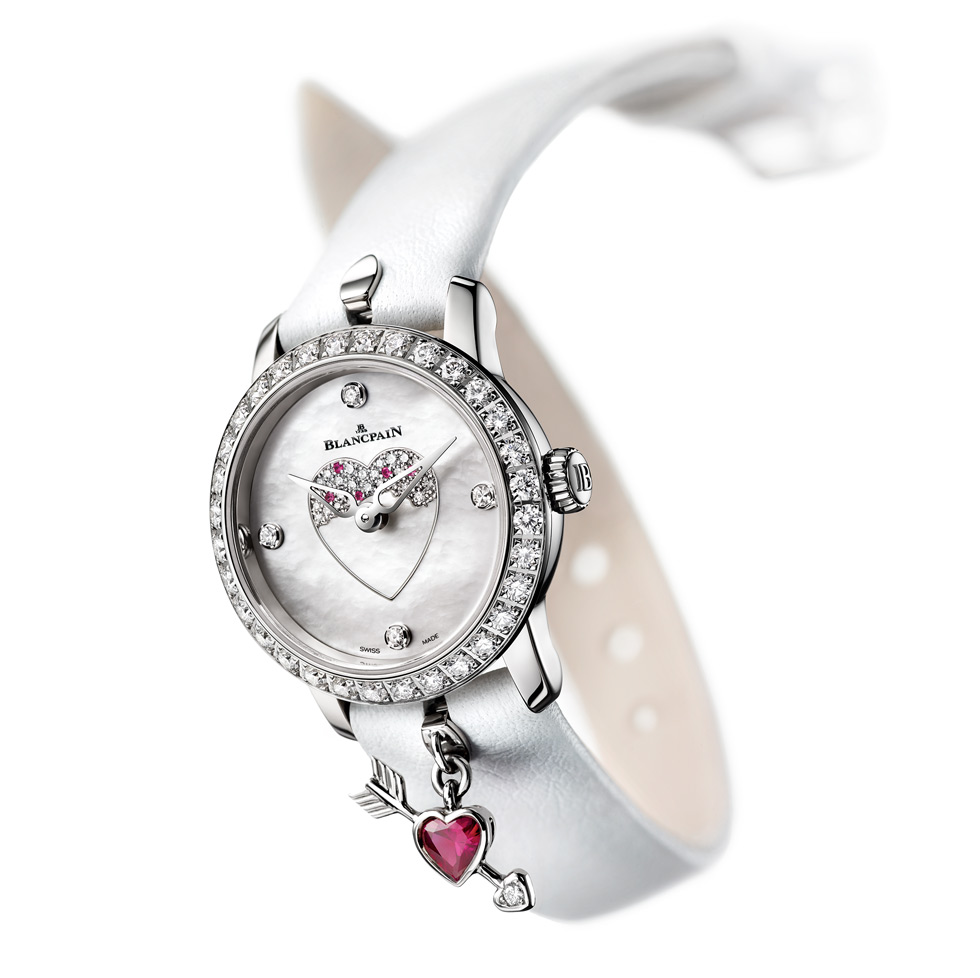 Blancpain Ladybird watch in white gold, diamonds, mother of pearl and rubies