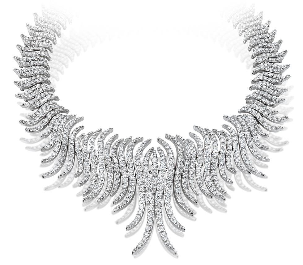 Firework diamond necklace by Picchiotti