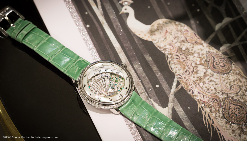 Fabergé Lady Compliquée Peacock watch