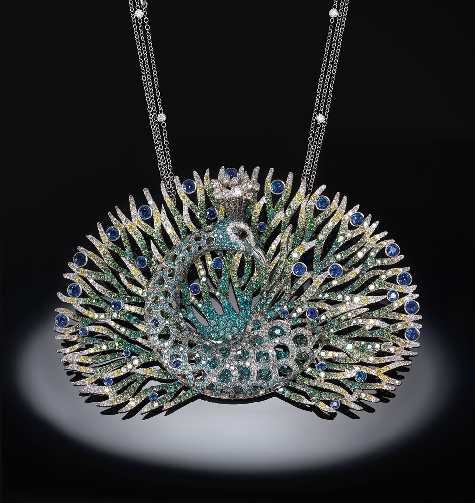 The "Peacock" necklace by Palmiero