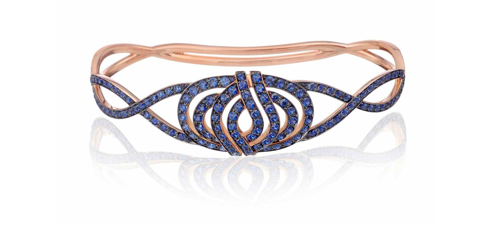 Lily Gabriella Infinitas palm bracelet with sapphires