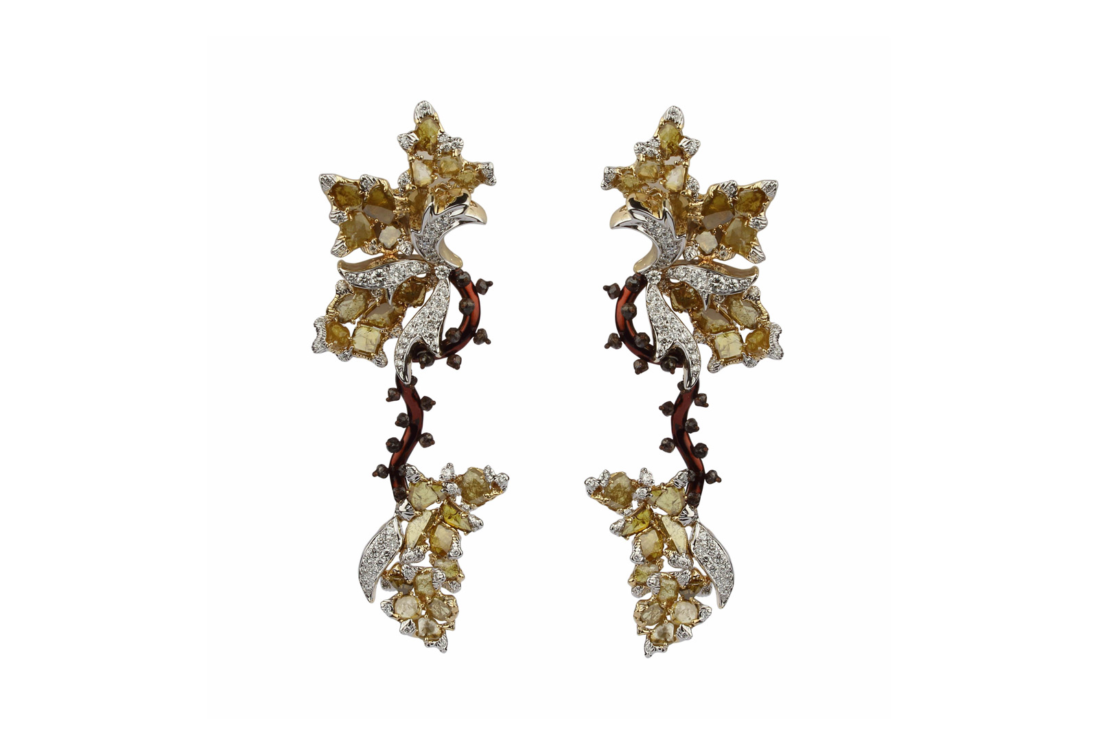 Bina Goenka earrings with diamond slices