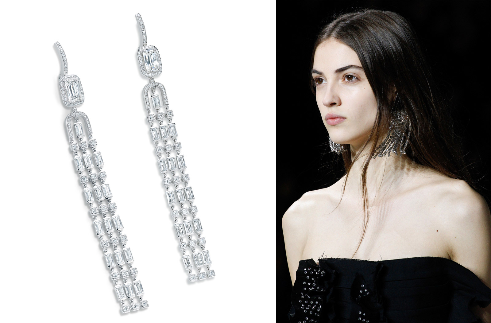 Boodles Ashoka diamond earrings from the Thrilliant collection