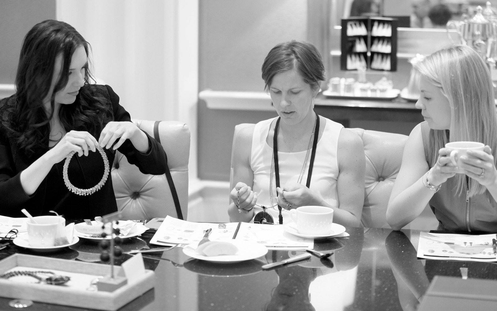 Katerina Perez, Julie Thom and Daisy Shaw judging Couture Design Awards