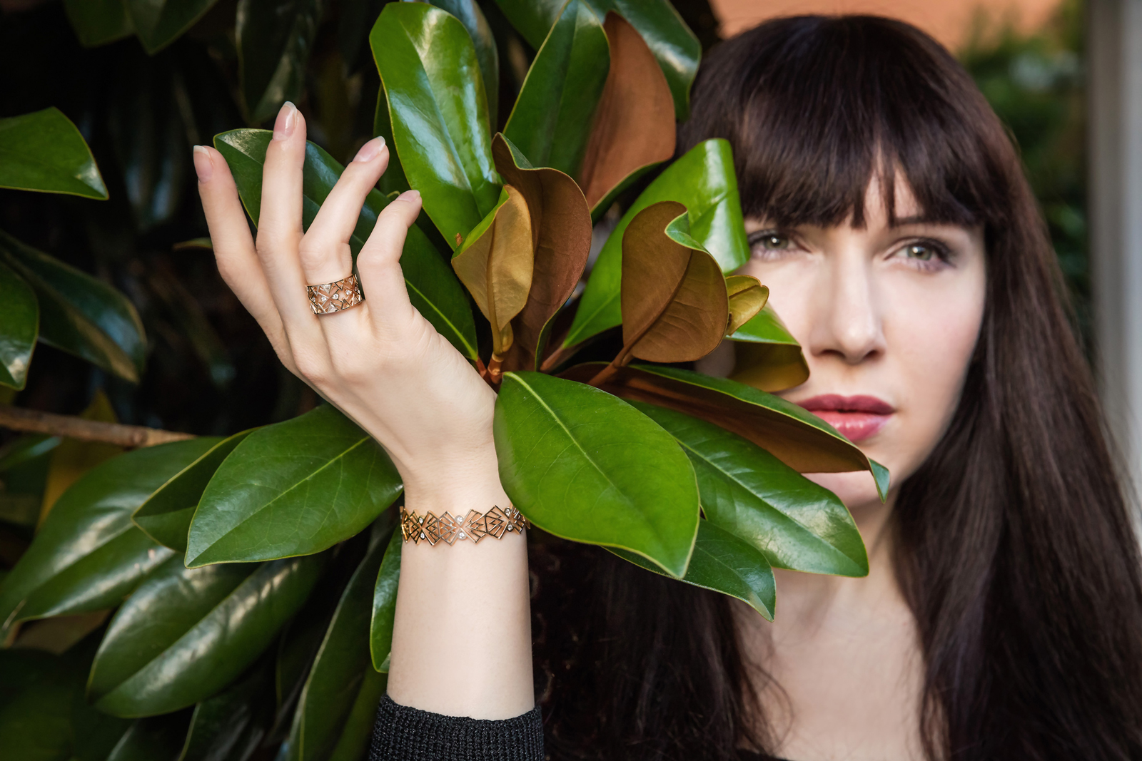 Julien Riad Sahyoun 'Babylon' collection ring and bangle. Photo: Simon Martner for katerinaperez.com