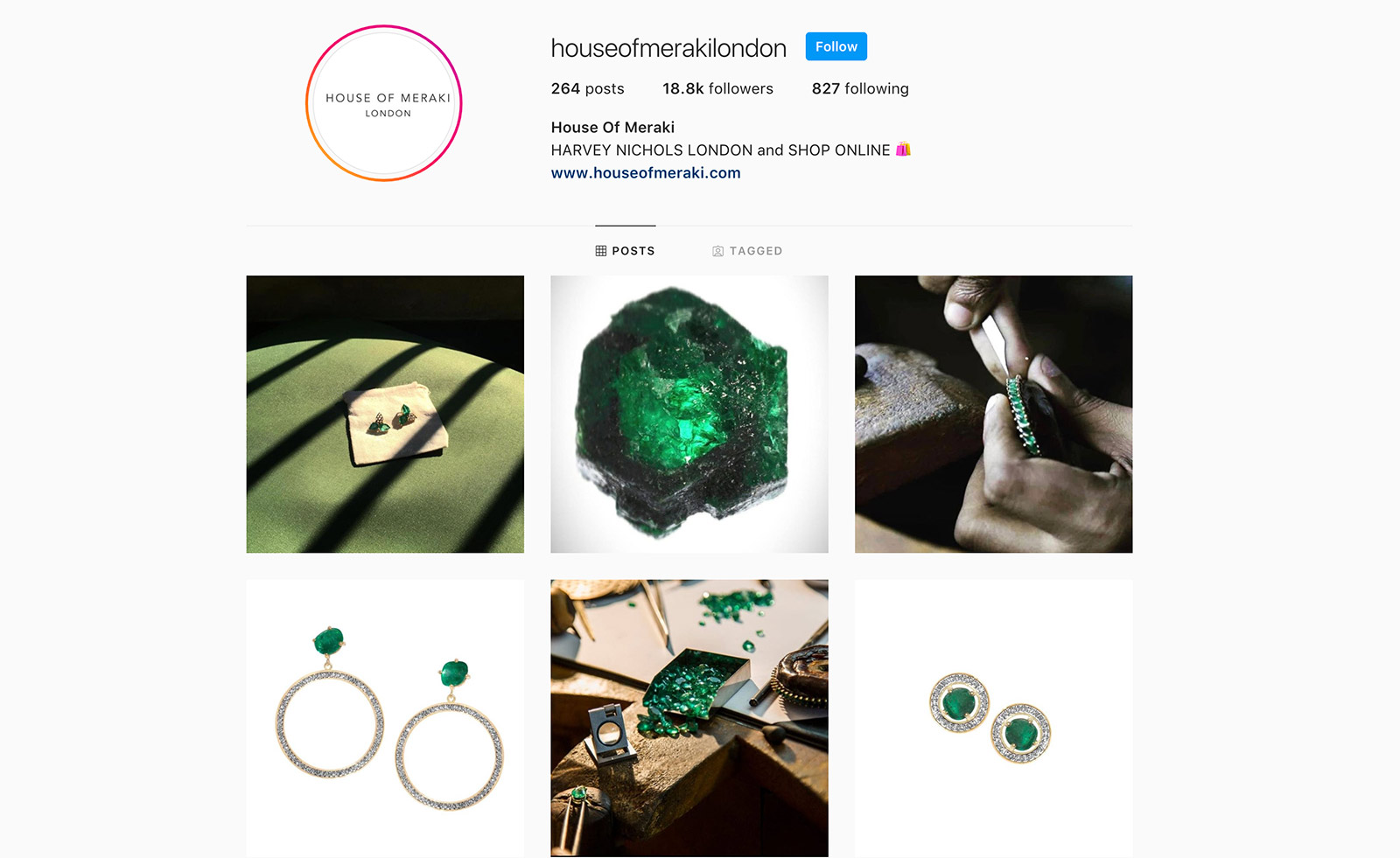 House of Meraki Instagram