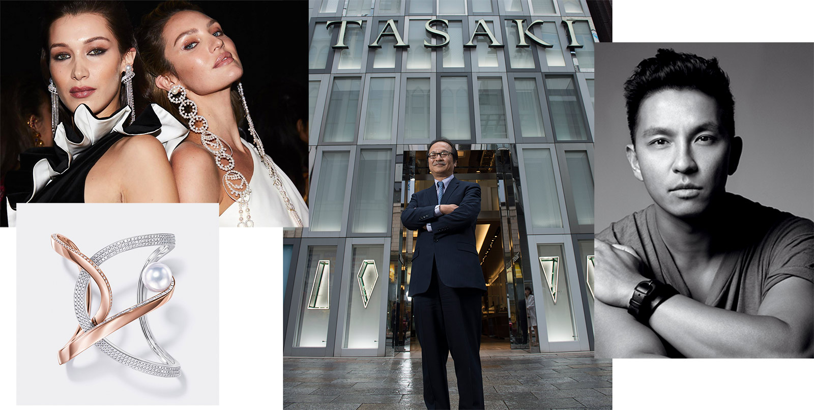 TASAKI jewellery, TASAKI Brand Director and CEO Toshikazu Tajima, and TASAKI Creative Director Prabal Gurung
