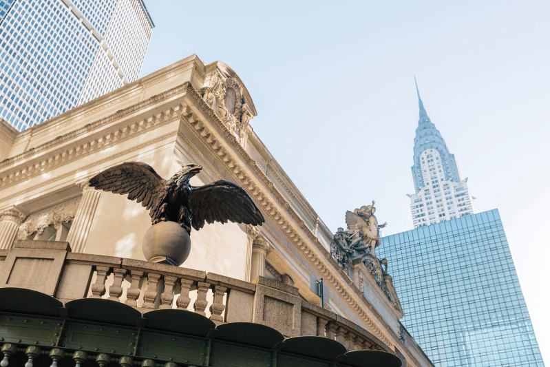The Eagle figure at the entrance of the Grand Central Depot which inspired Harry Winston's eponymous line