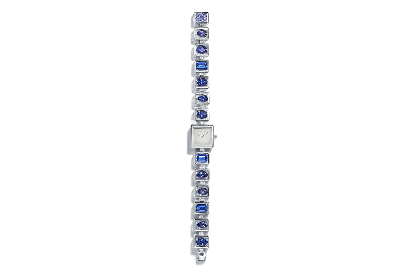 Tiffany&Co. Blue Book 2019 collection watch with over 15ct tanzanites and diamonds in white gold 