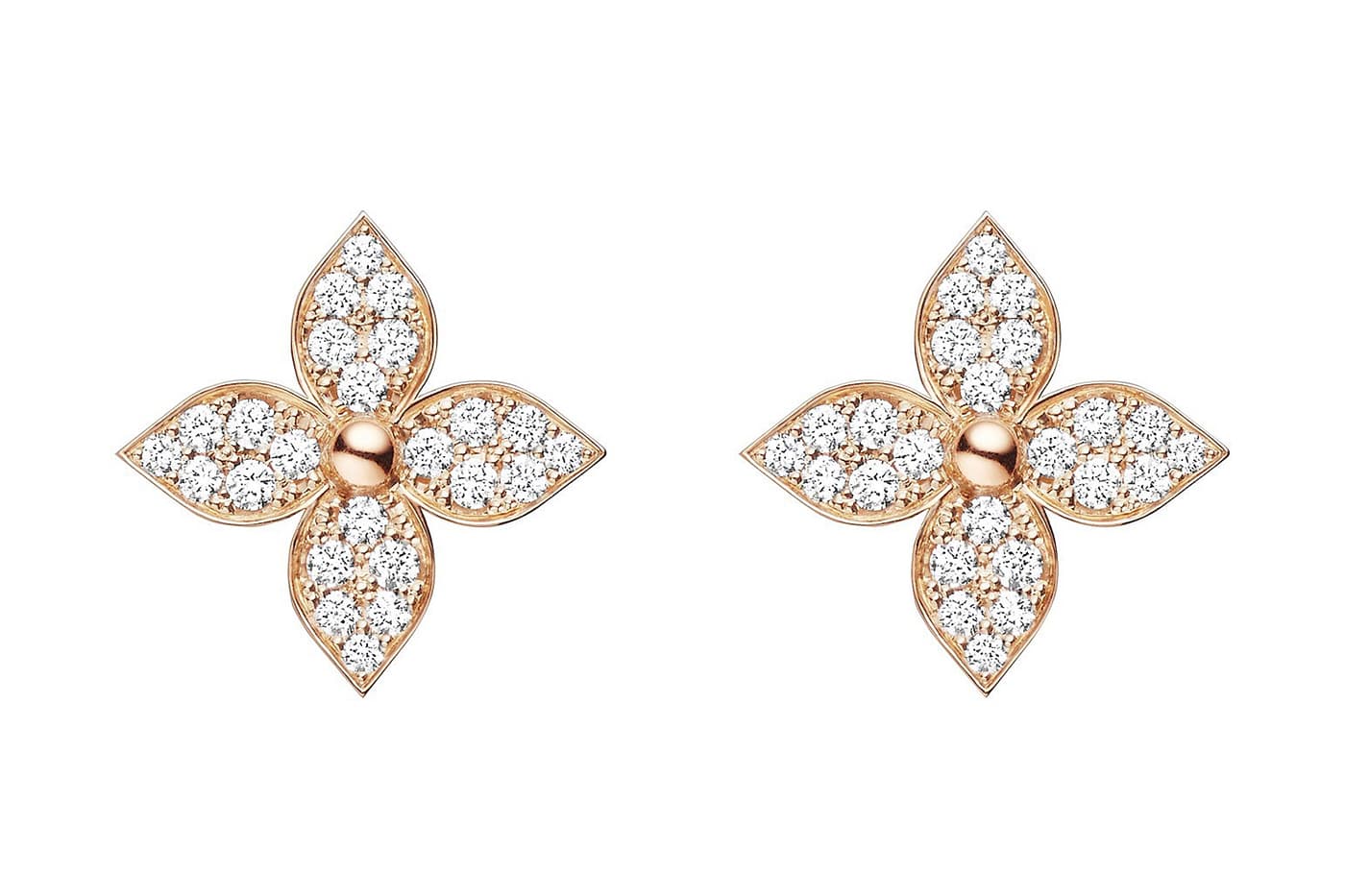 Louis Vuitton Color Blossom Earrings, Yellow and White Gold, Cornelian and Diamonds Gold. Size NSA