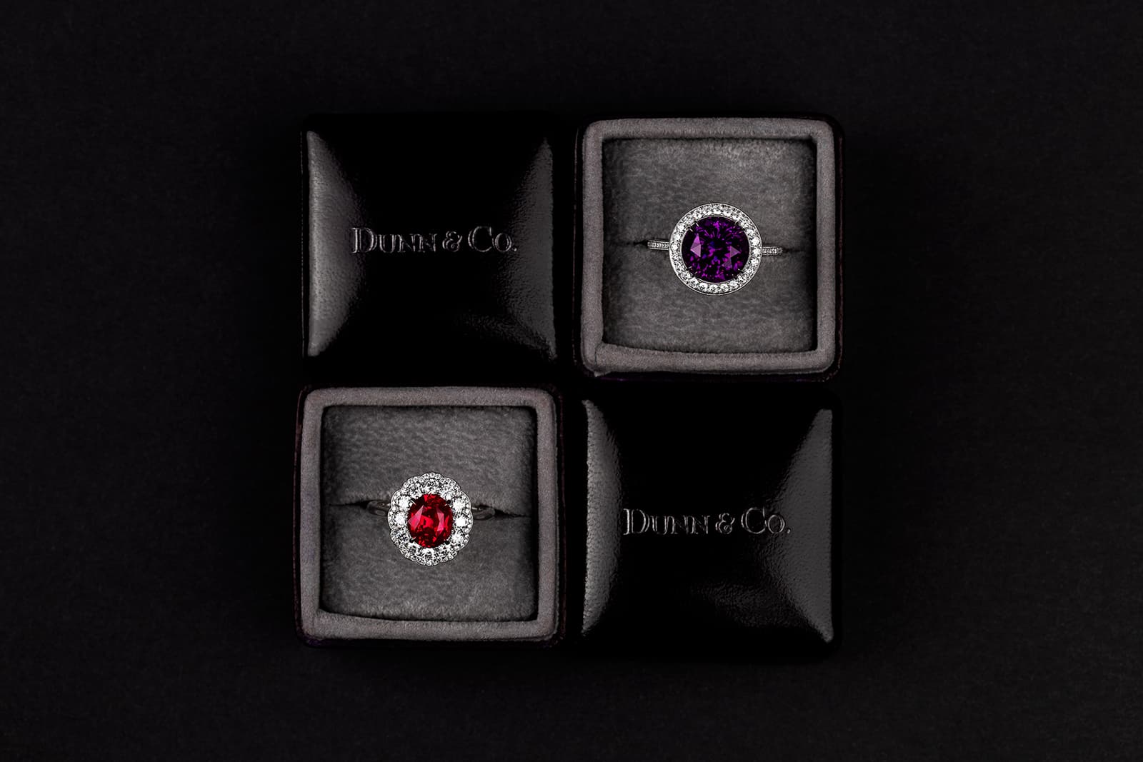 A qualified gemmologist, Dunn's designs are always inspired by the stones, which are the focal point of each jewel