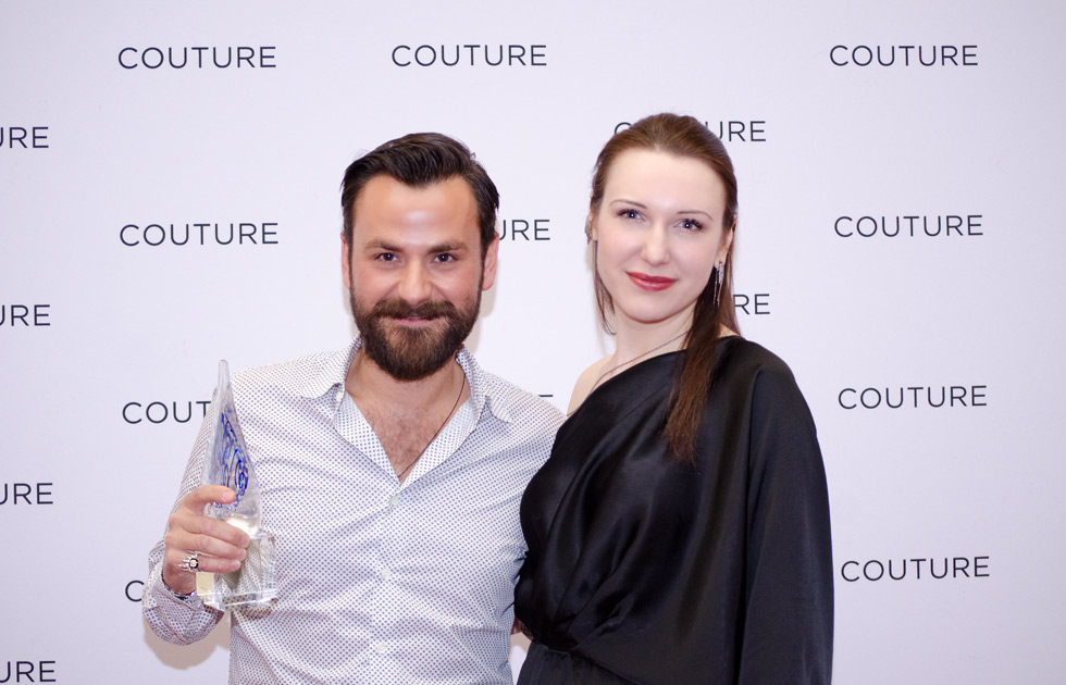 Nikos Koulis and Katerina Perez at the Couture Design Awards