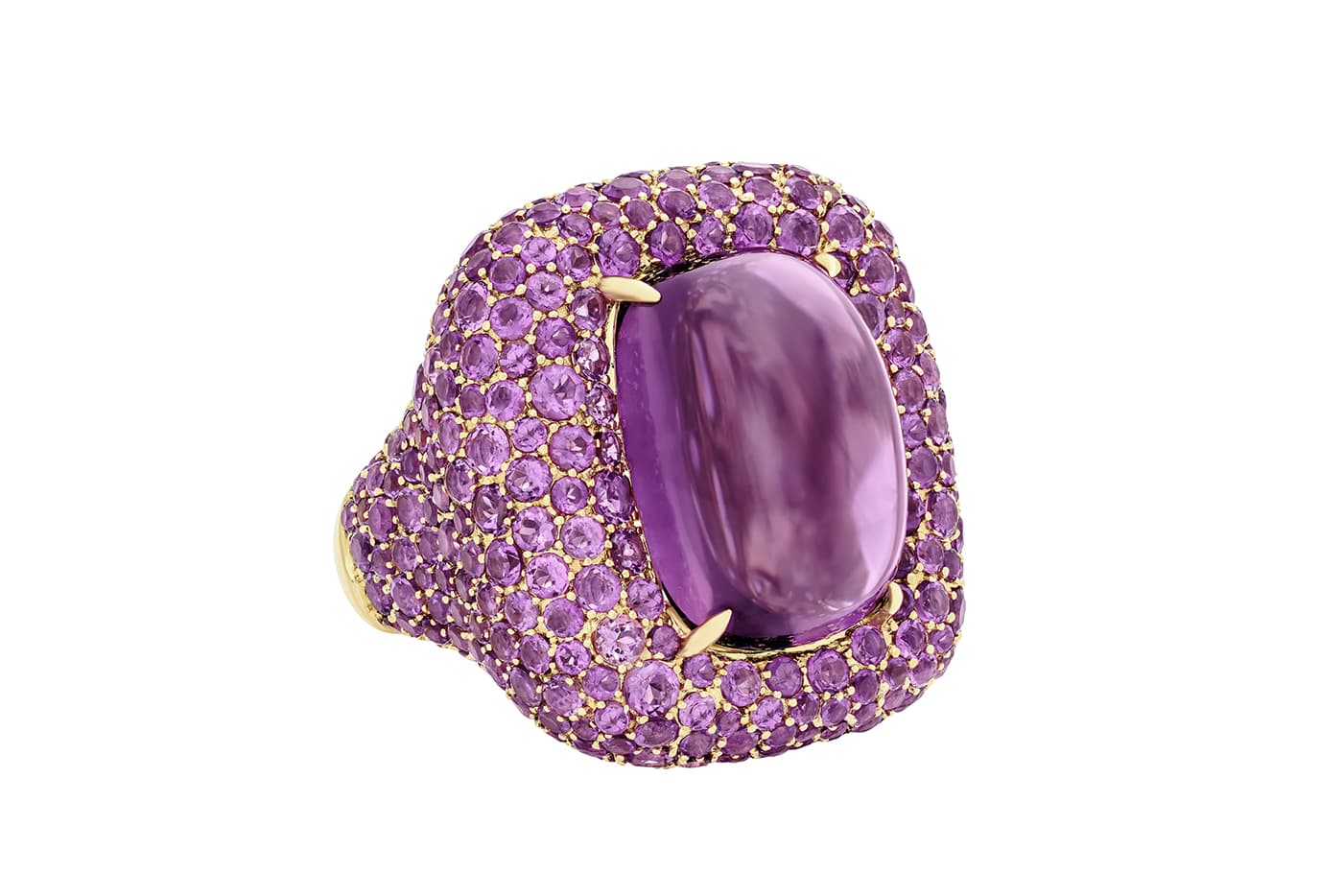 Large oval Amethyst set in a sterling silver band | Oval amethyst ring,  Purple stone rings, Semiprecious stone jewelry