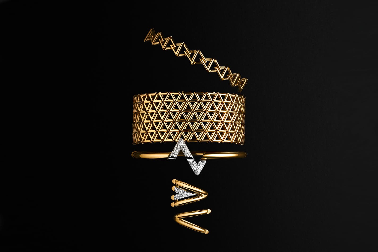 Louis Vuitton's dazzling new LV Volt fine jewelry collection banks
