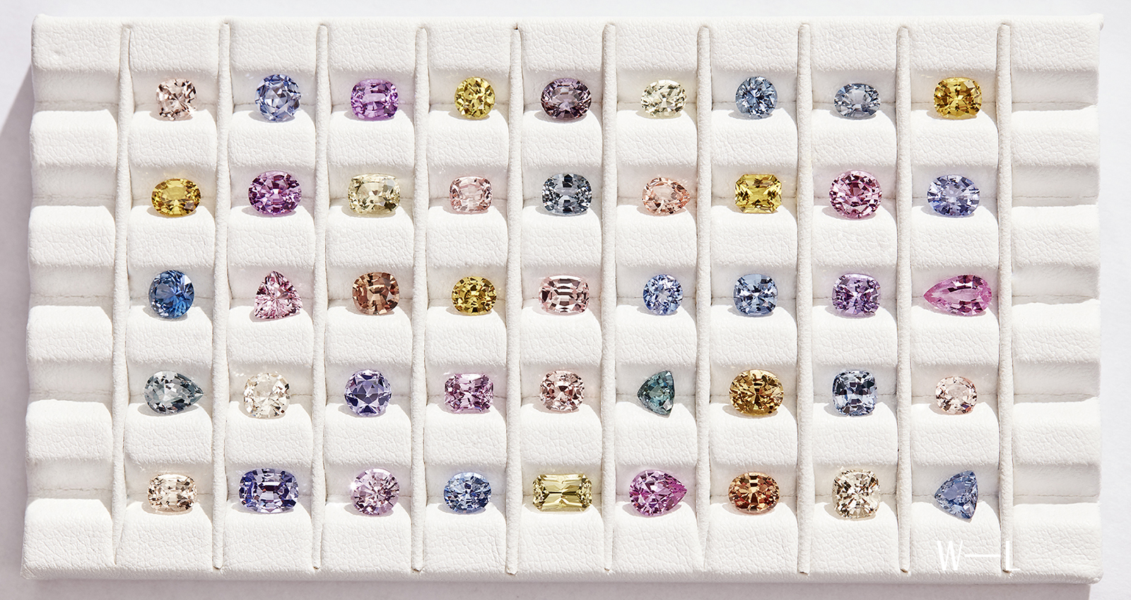 A Wennick–Lefèvre selection of unheated sapphires from Madagascar. Photography by Ture Andersen