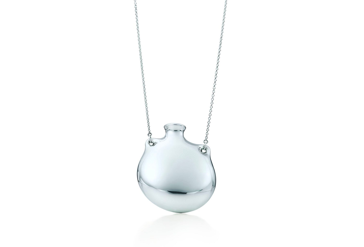 Tiffany and Co. Elsa Peretti Open Bottle Pendant Chain St. Silver at  1stDibs | elsa peretti bottle necklace, tiffany bottle necklace, tiffany  bottle pendant