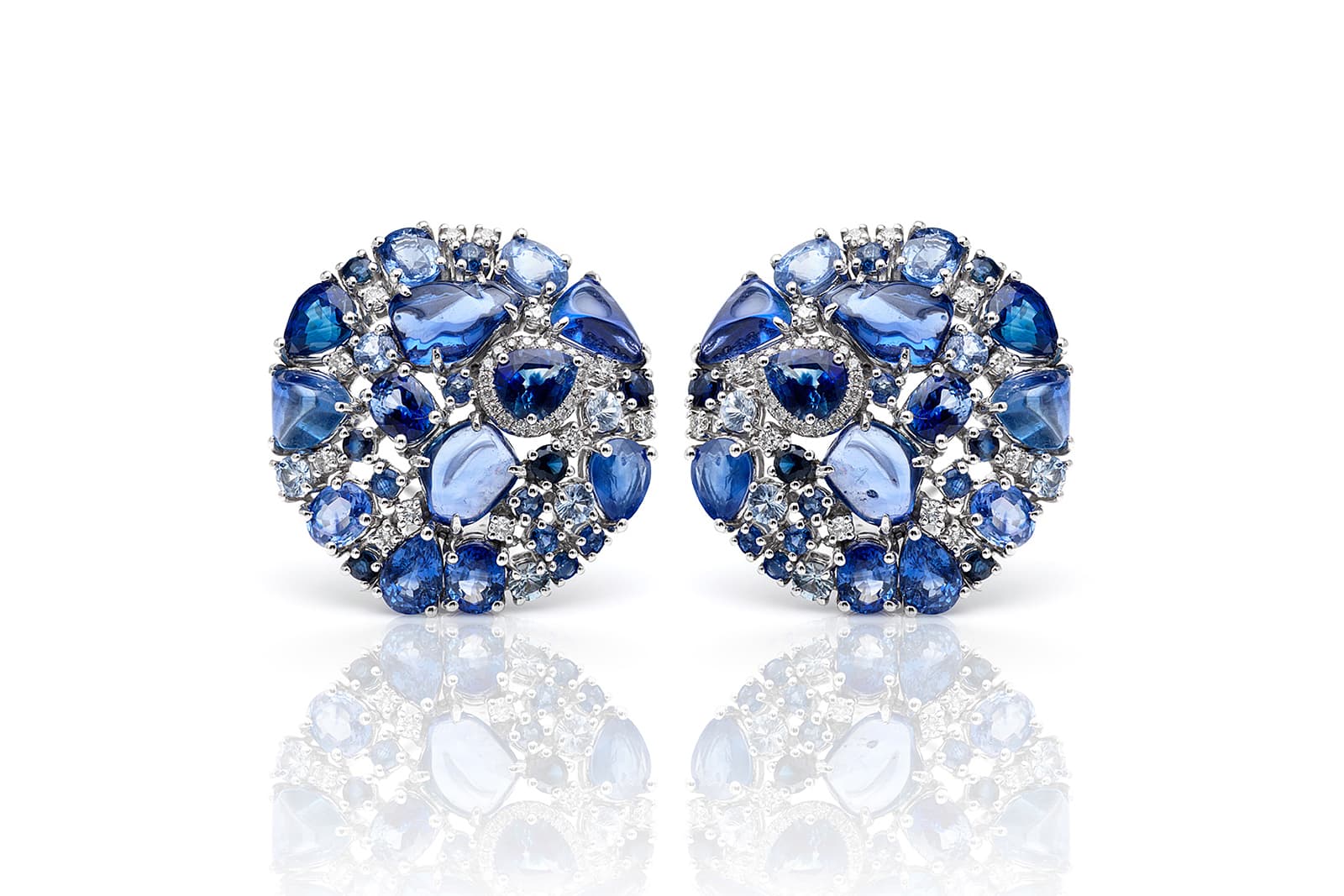 Ruchi New York Enchanted Evening sapphire stud earrings