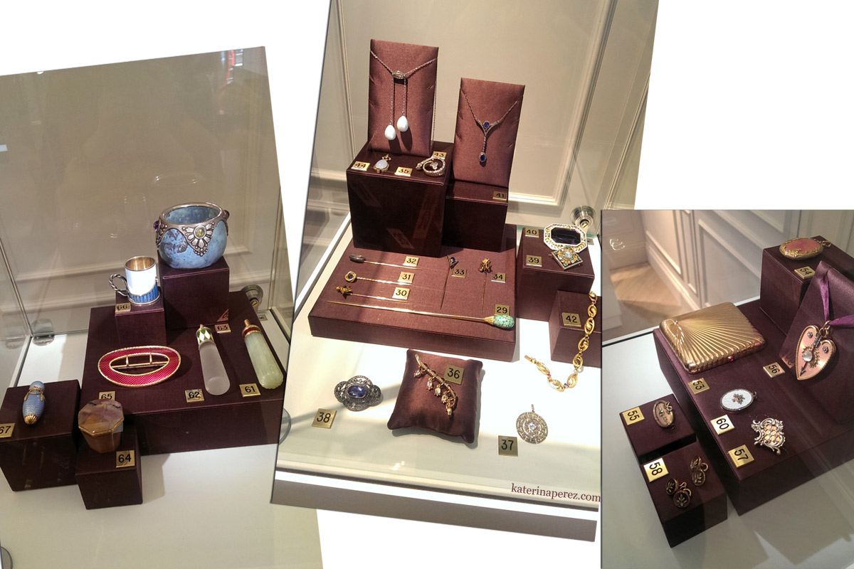 Faberge displays in Harrods