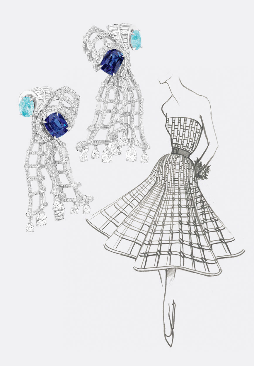 Archi Dior Sapphire earrings