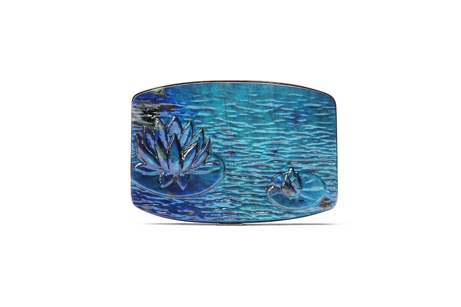 Pauly Claude Monet-inspired carved spectrolite gemstone from the Old Masters Collection 