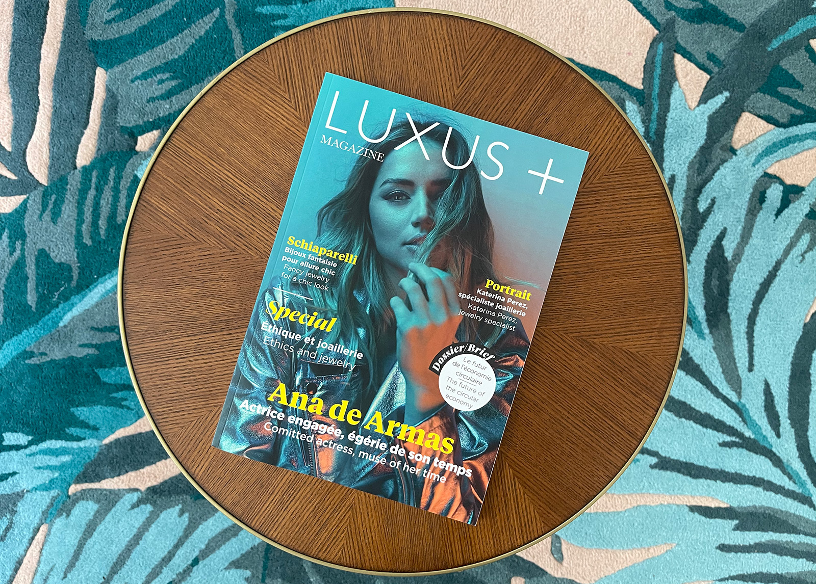 LUXUS + Magazine with my name mentioned on the cover