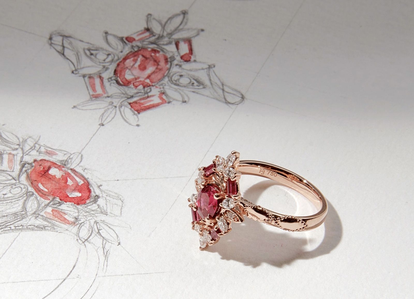Designing the Healing Lotus ring by Faith Jewels